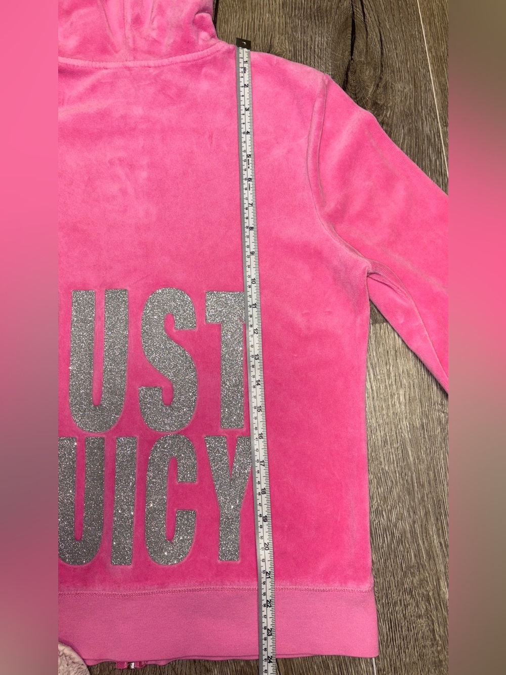 Juicy Couture Hot Pink Velour Zip Hoodie - Picture 7 of 9